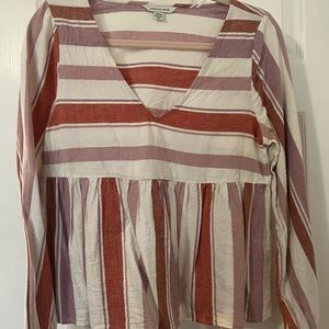 American Eagle Linen Peplum